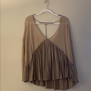 Kimchi blue taupe blouse